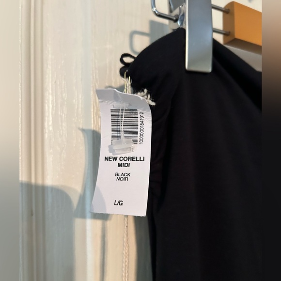 NWT Wilfred Corelli Black Midi Dress - Picture 3 of 11